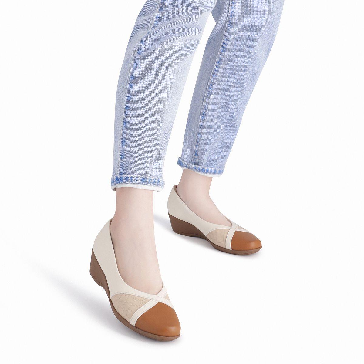 Zapato Mujer Nude/Café Ivone Piccadilly-3