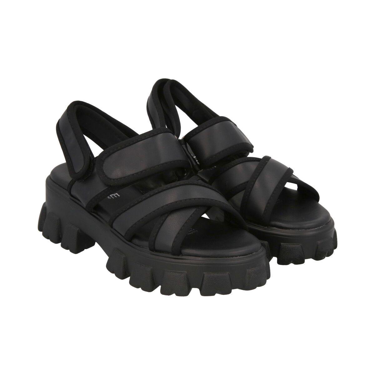 Sandalia Mujer Negro Mixen 22 Police-1