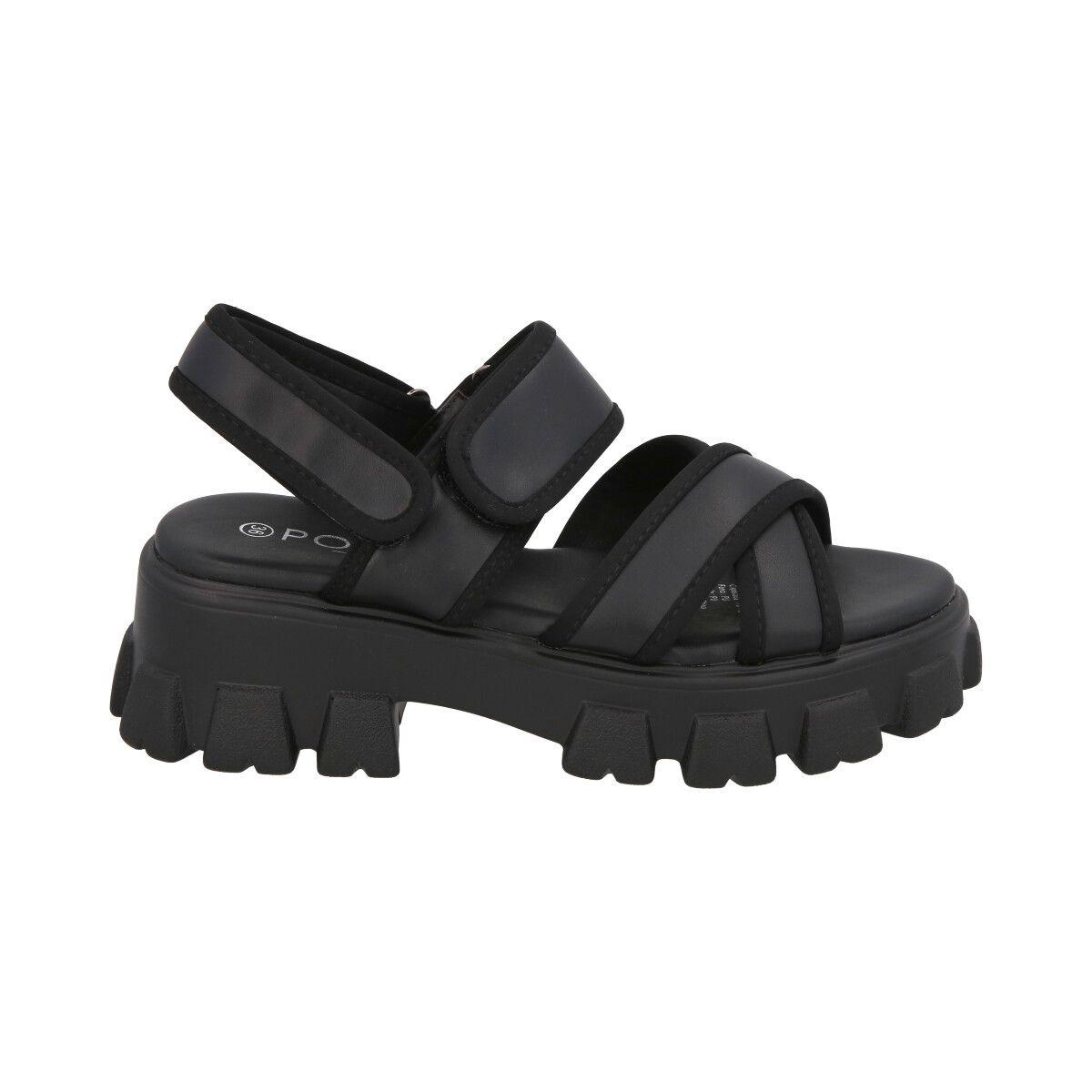 Sandalia Mujer Negro Mixen 22 Police-3