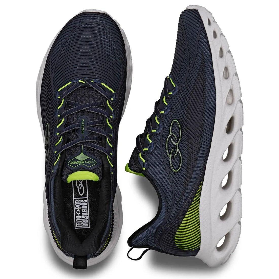Zapatilla Hombre Perfect 4 Azul Marino/Verde Olympikus-3