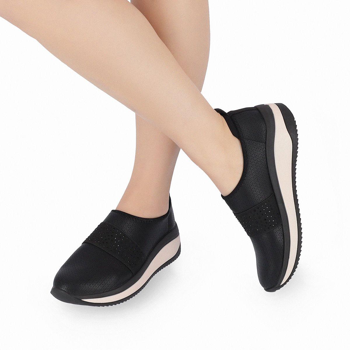 Zapatilla Nadine Glitter Negro  Piccadilly-3