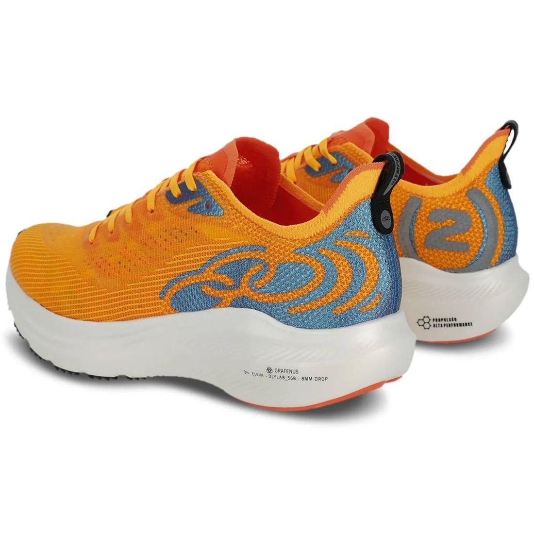 Zapatilla Running Mujer Corre Grafeno 2 Naranja-1