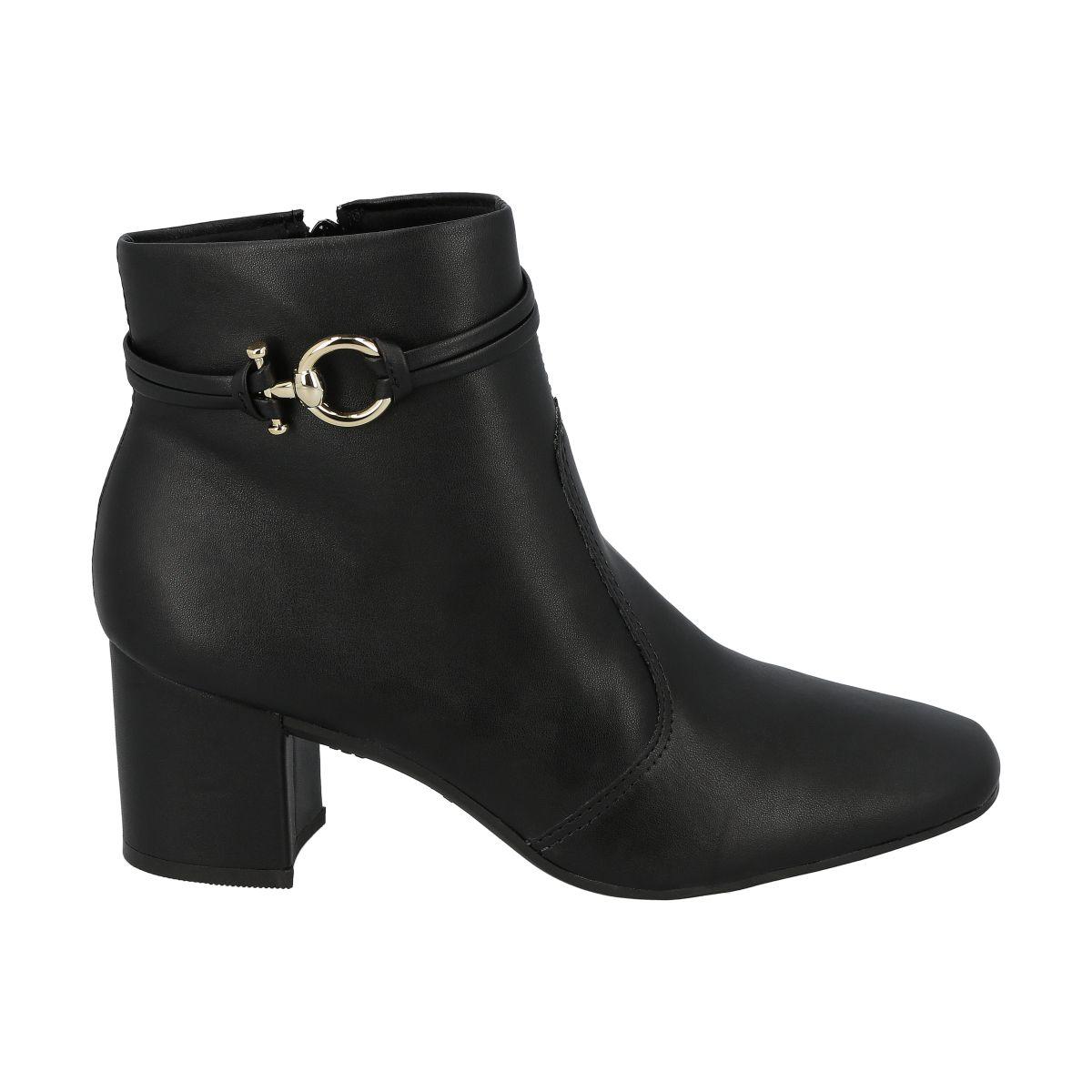Botin Mujer Negro Clara Police-0