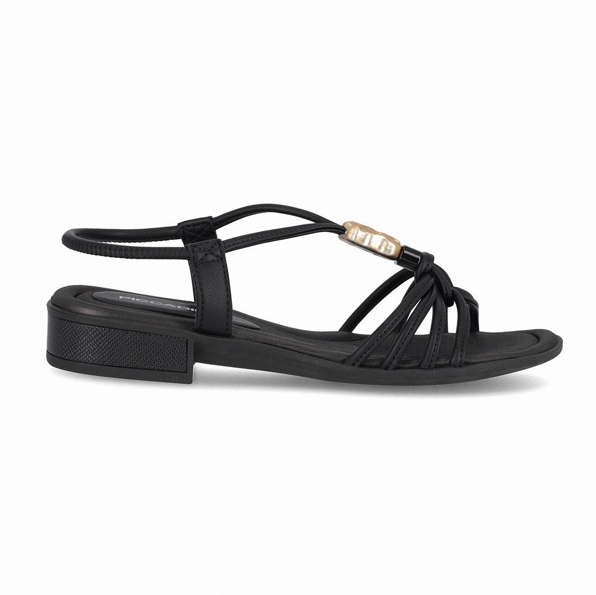 Sandalia Mujer Negro/Dorado Taila 87 Piccadilly-0