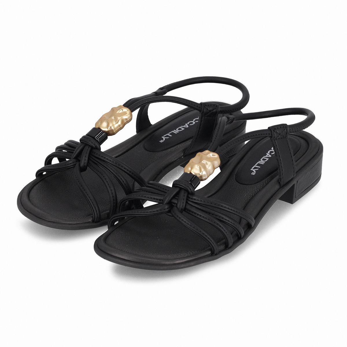 Sandalia Mujer Negro/Dorado Taila 87 Piccadilly-2