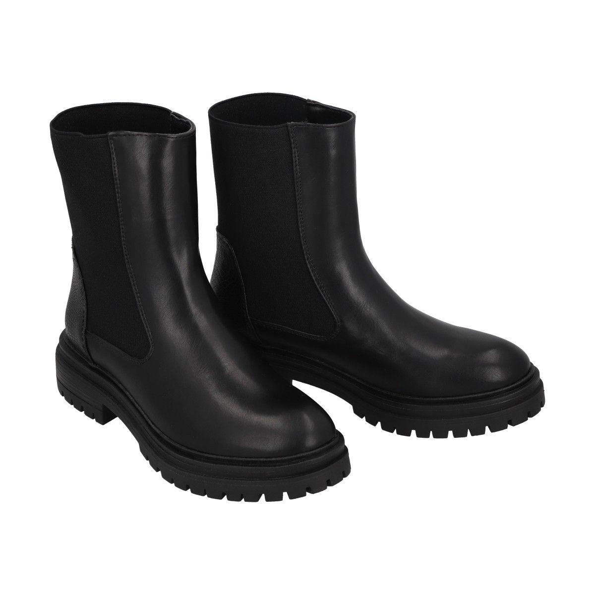 Botin Mujer Negro Tasi  Police-1