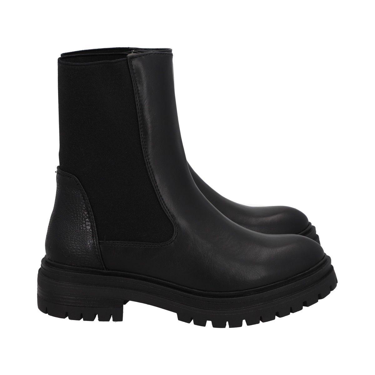 Botin Mujer Negro Tasi  Police-2