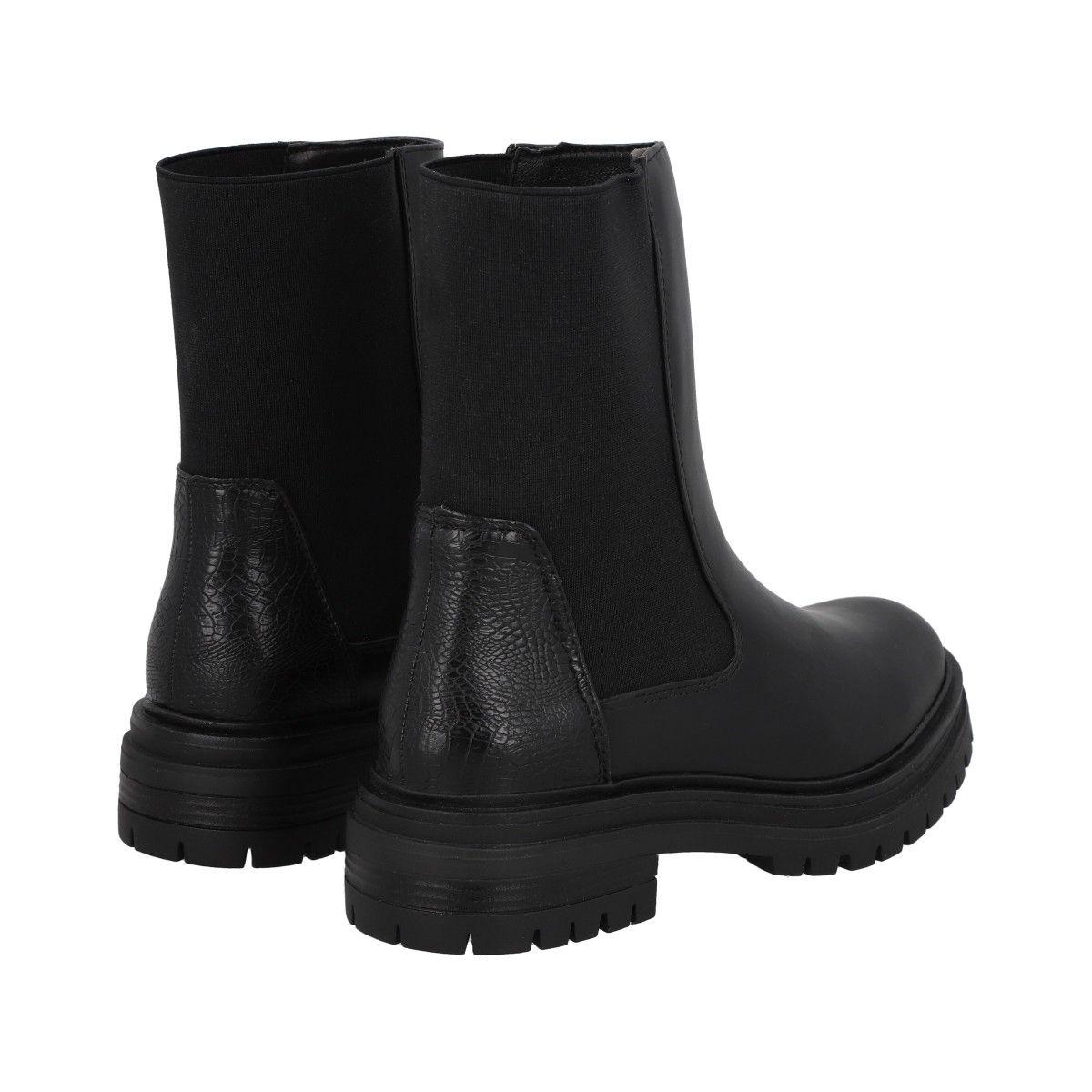 Botin Mujer Negro Tasi  Police-4
