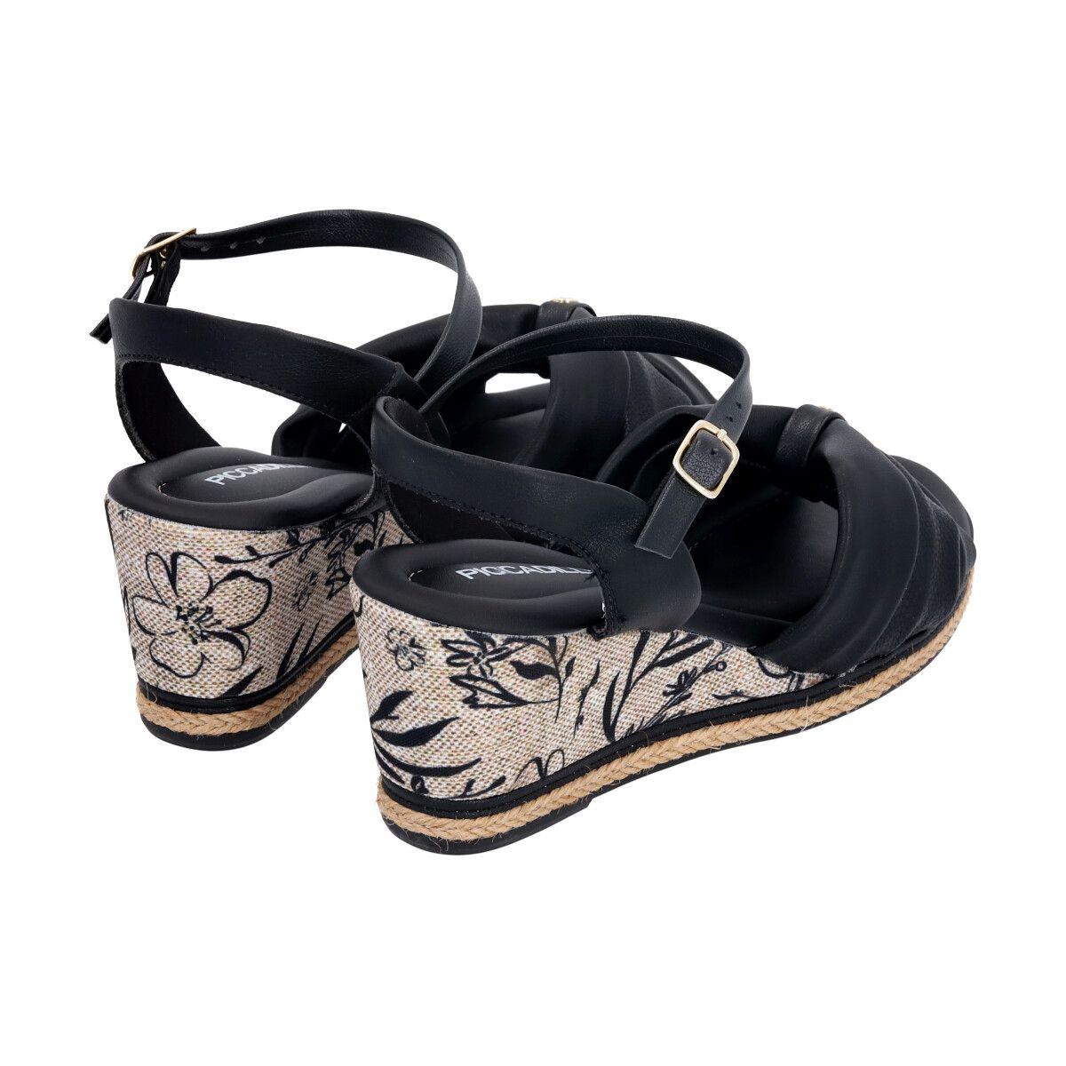 Sandalia  Alice Estampa/Negro Piccadilly-4