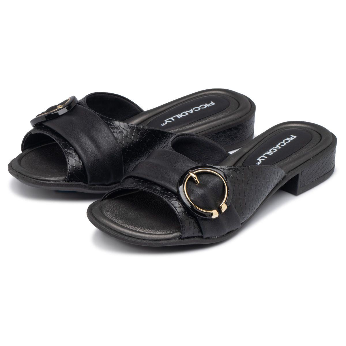Sandalia Mujer Negro Taila Piccadilly-1