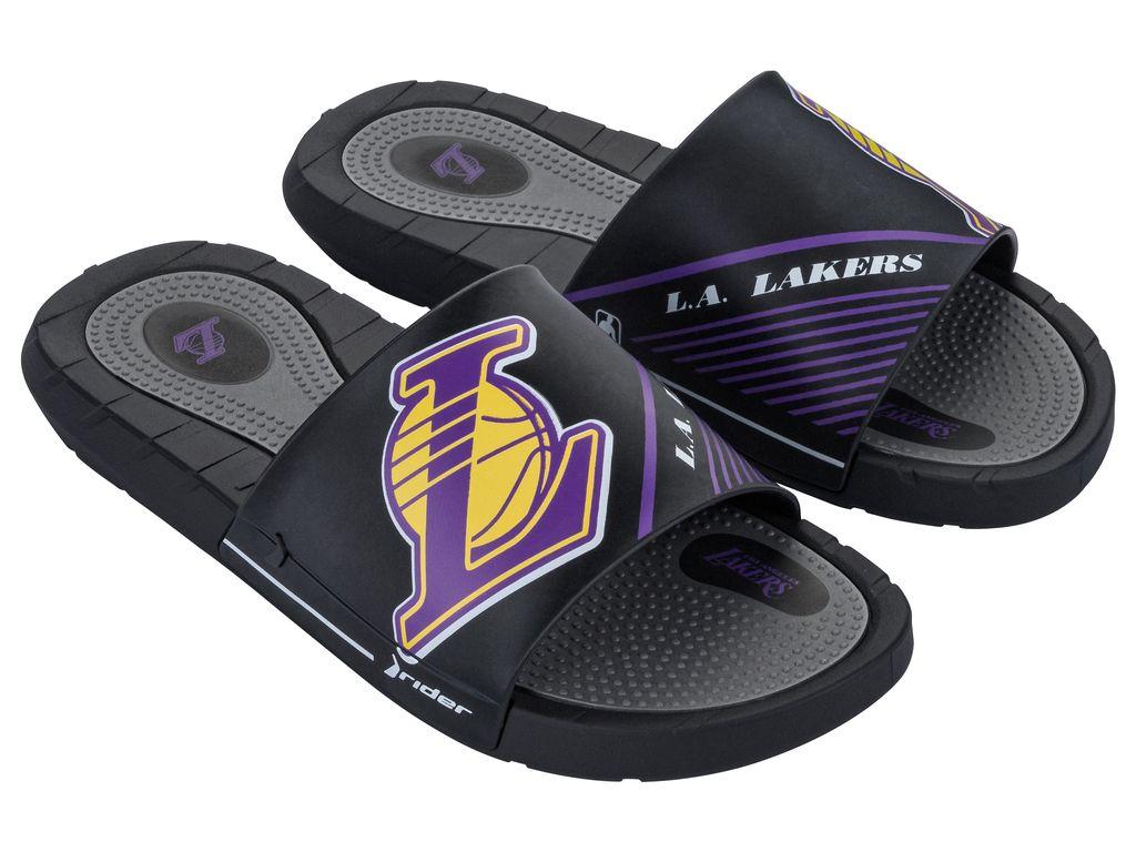 Sandalia Hombre Negro/Morado Lakers Rush NBA Rider-2