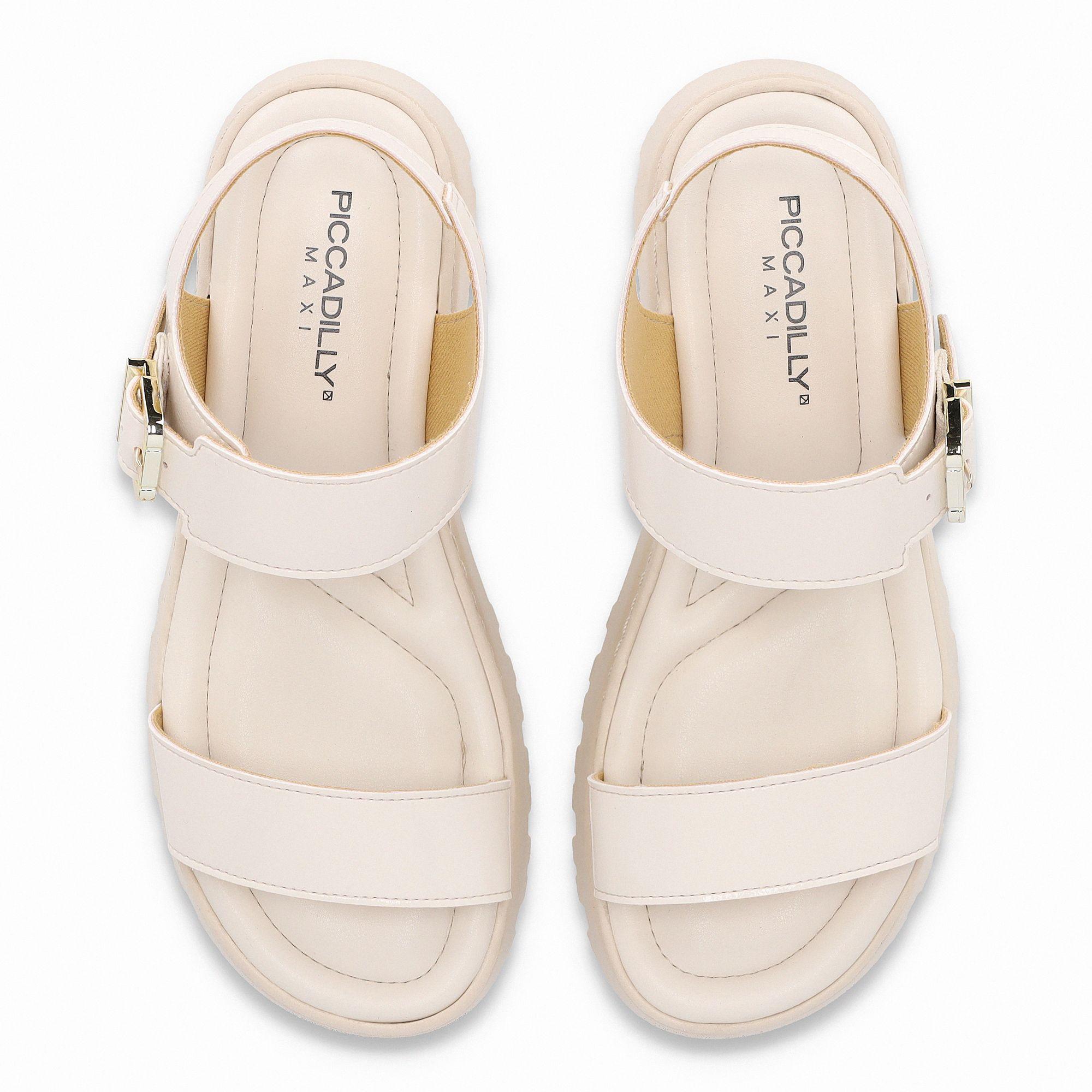 Sandalia Mujer Crema Nathalia 402 Piccadilly-1