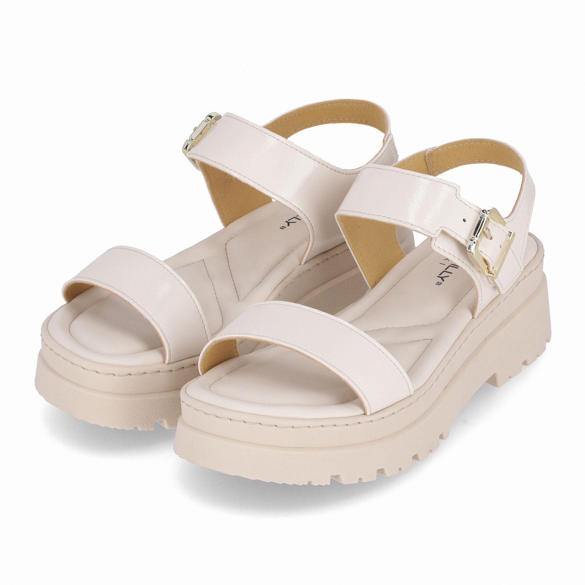 Sandalia Mujer Crema Nathalia 402 Piccadilly-2