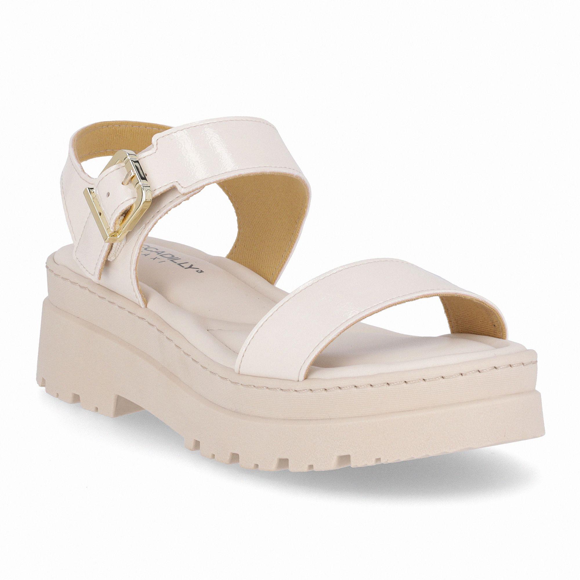 Sandalia Mujer Crema Nathalia 402 Piccadilly-3