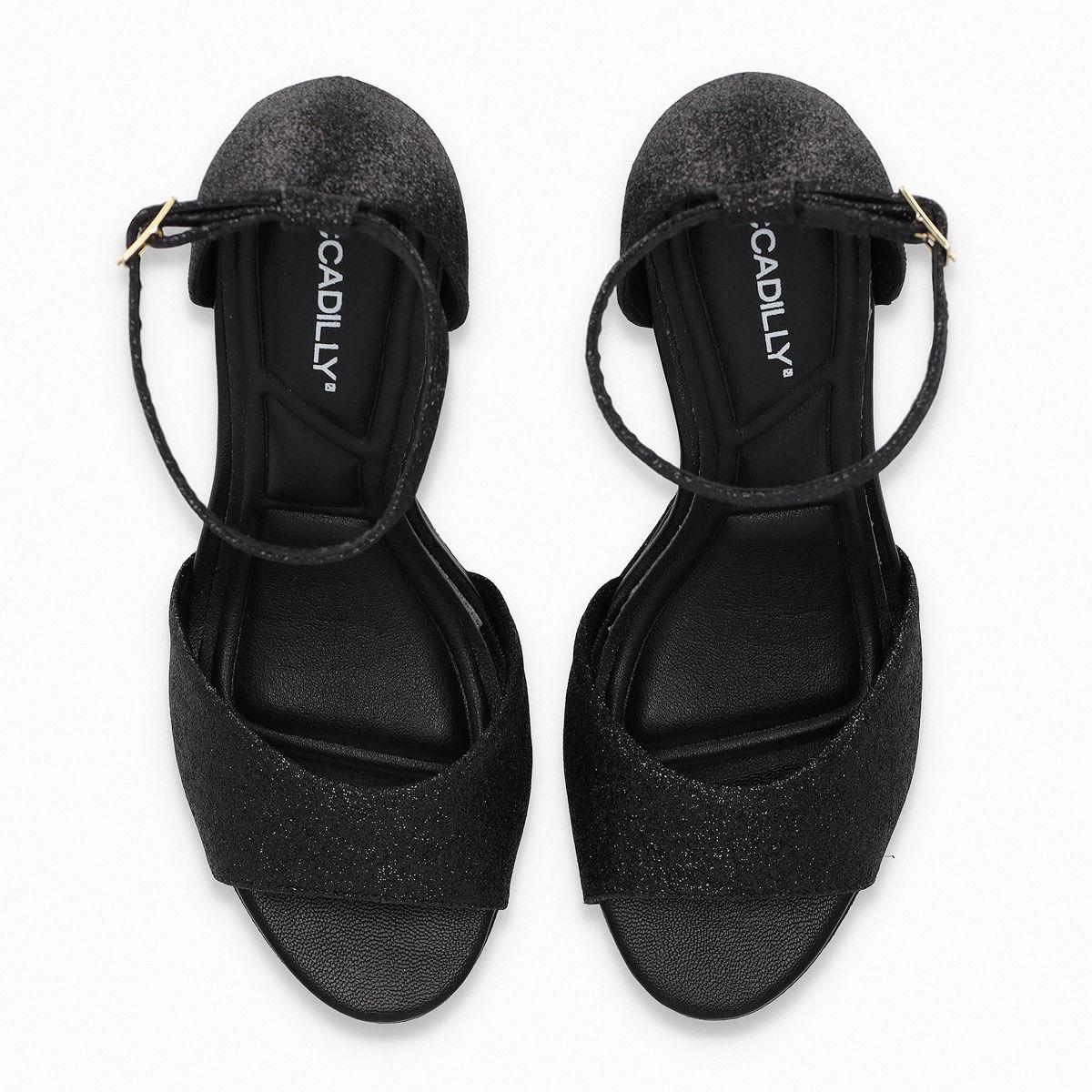 Sandalia Mujer Negro/Glitter  Cristine Piccadilly-1