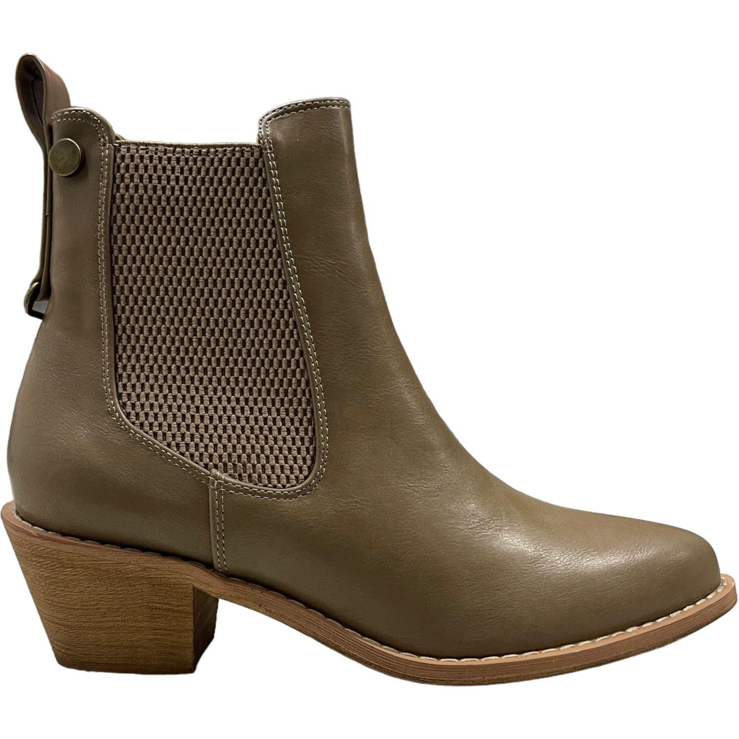 Botin Mujer Taupe Lax Detogni-0