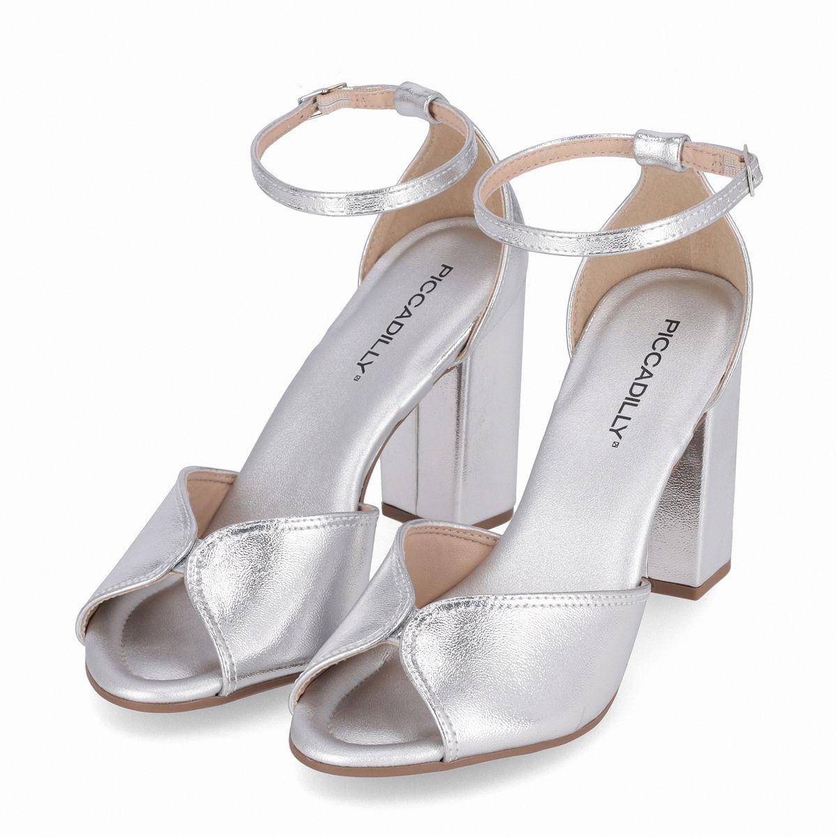 Sandalia Mujer Plata Rafa 48 Piccadilly-2