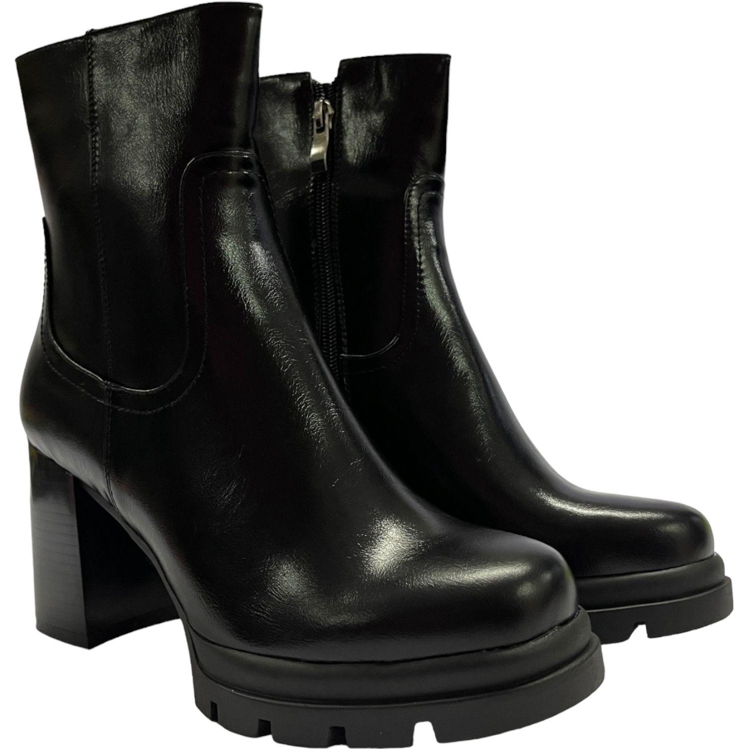 Botin Mujer Negro Bilbao Detogni-3