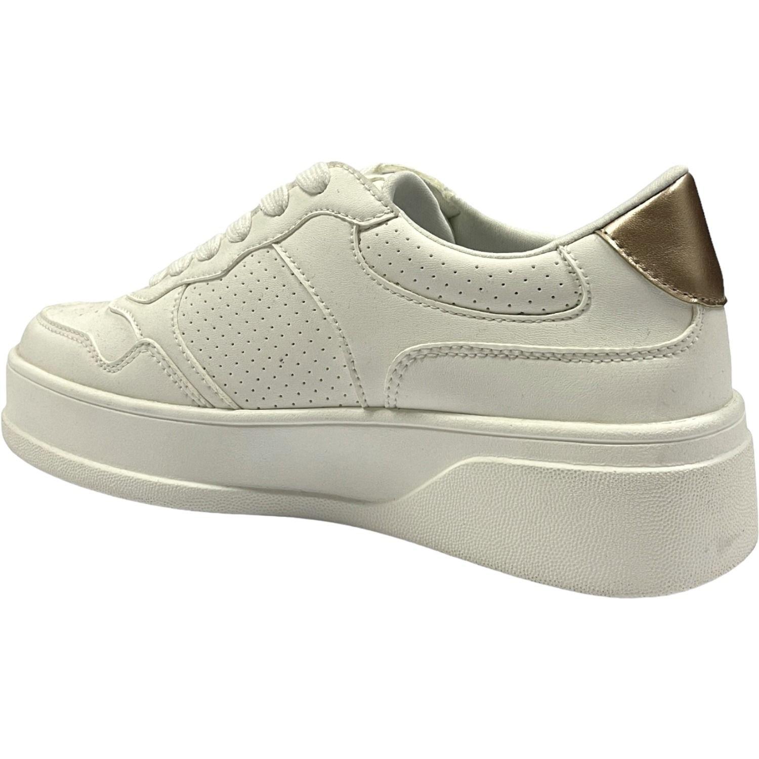 Zapatilla Urbana Mujer Blanco Chic Detogni-2