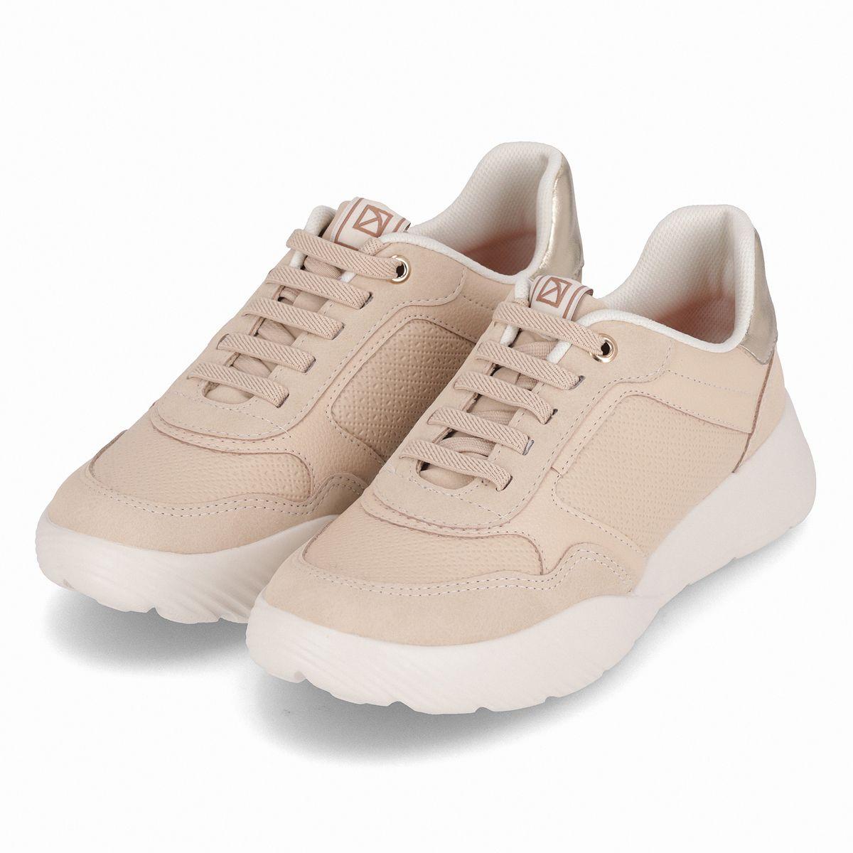 Zapatilla Mujer Camel Fascitis Anabela Piccadilly-2