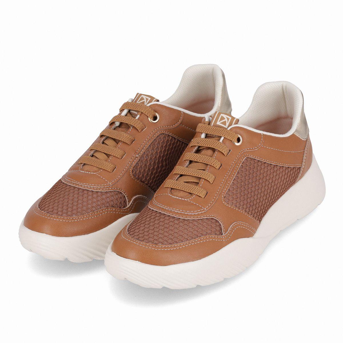 Zapatilla Mujer Marrón Fascitis Anabela Piccadilly-2