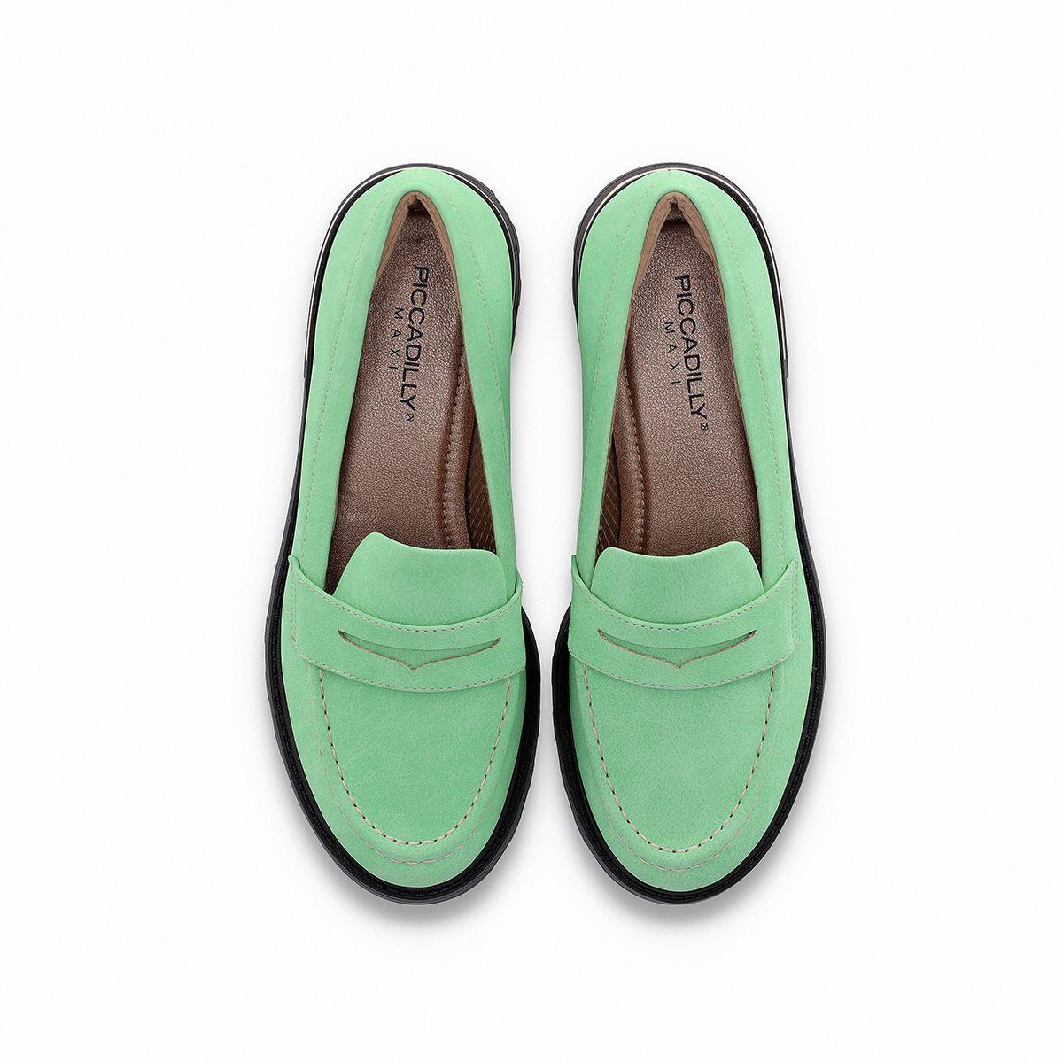 Mocasin Mujer Verde Gisa Piccadilly-2