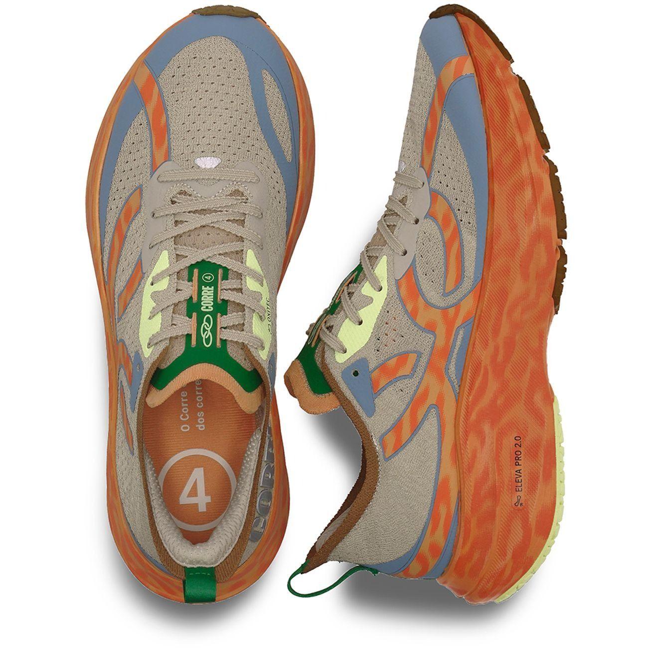 Zapatilla Running Hombre Corre 4 Naranja Tigre-2