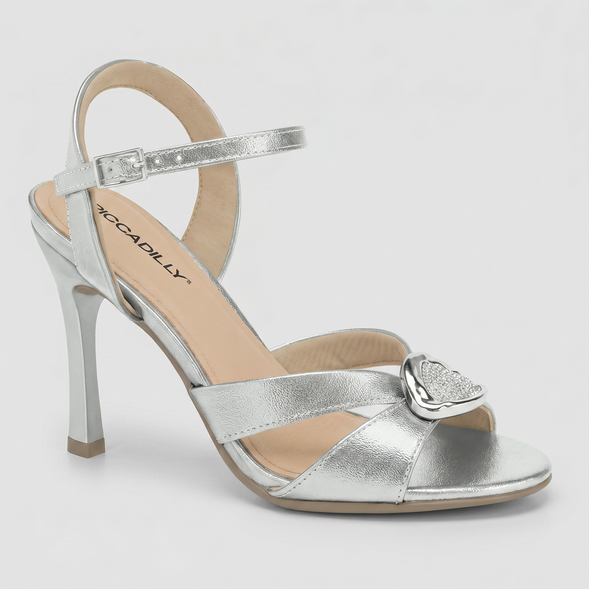 Sandalia Mujer Plata Rafa 60 Piccadilly-1