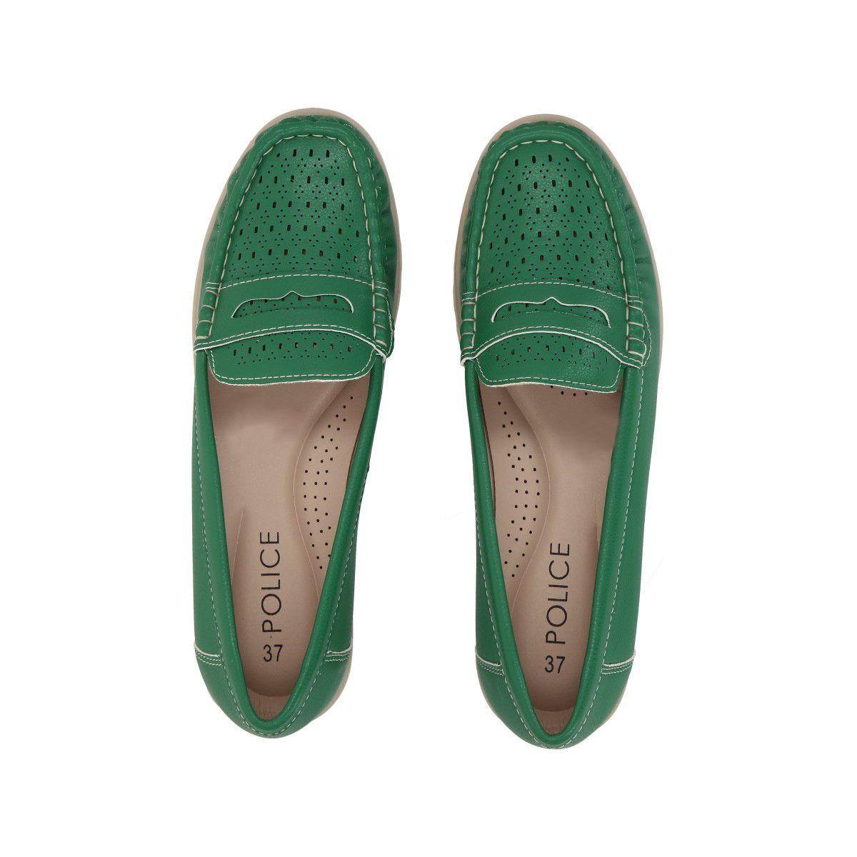 Mocasín Mujer Verde Sonia Police-1
