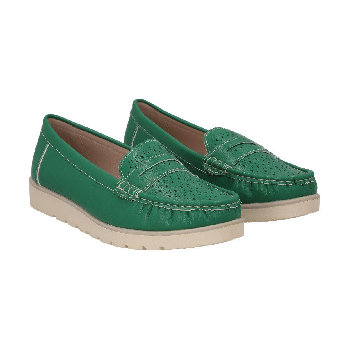 Mocasín Mujer Verde Sonia Police-4