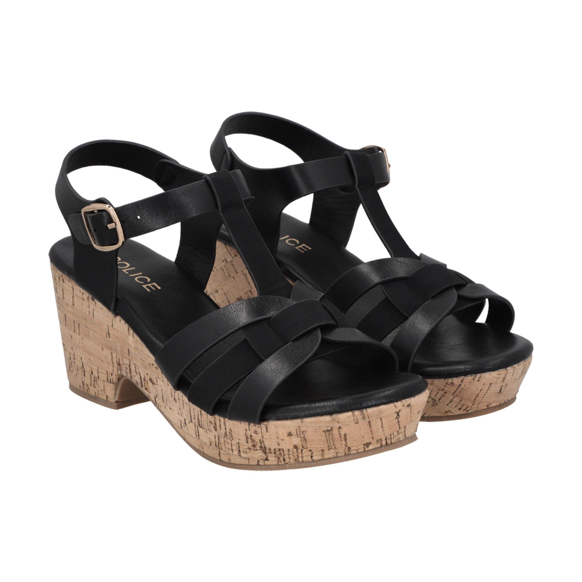 Sandalia Mujer Negro Olivia Police-2