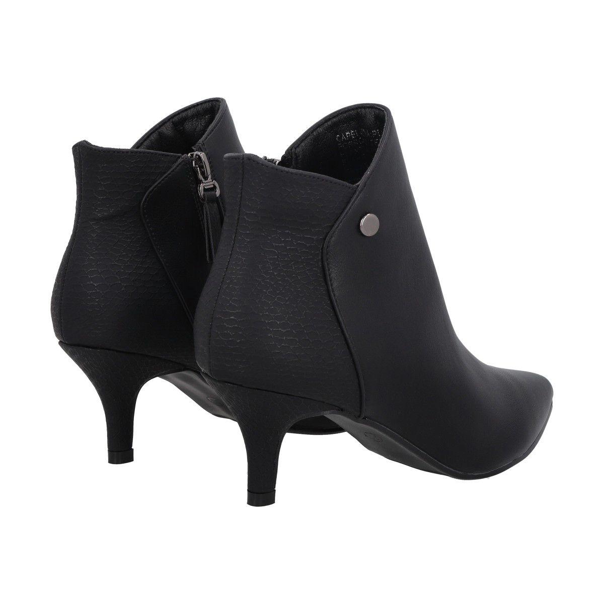 Botin Mujer Negro Sonia Police-4