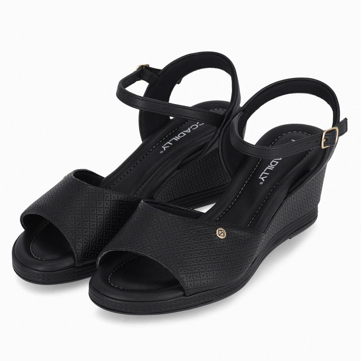 Sandalia Mujer Negro Alice Piccadilly-2