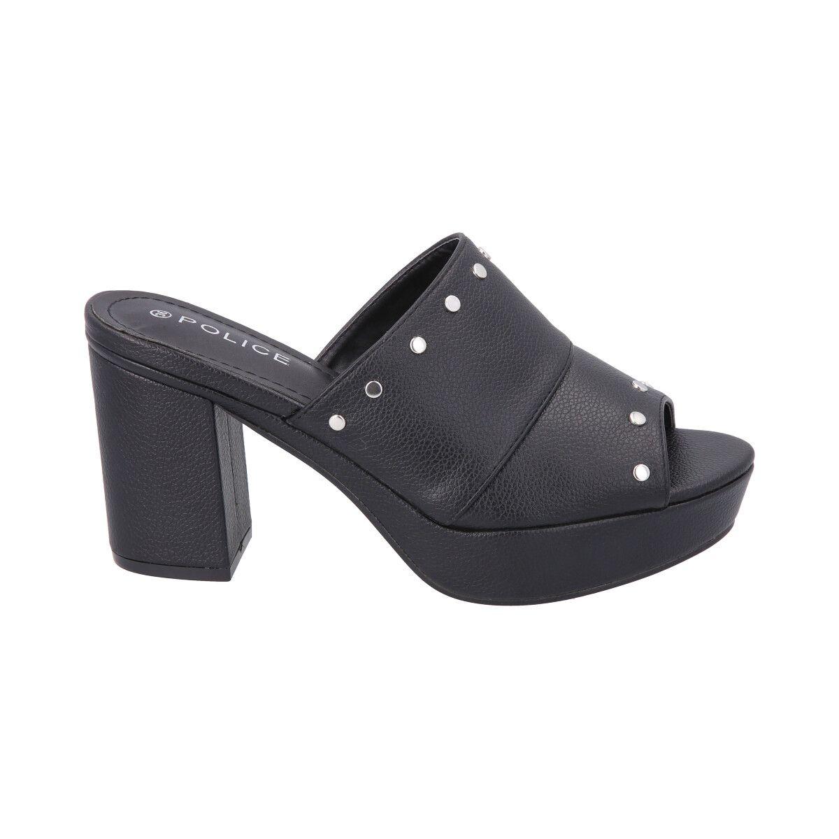 Sandalia Mujer Negro Sasha  Police-3