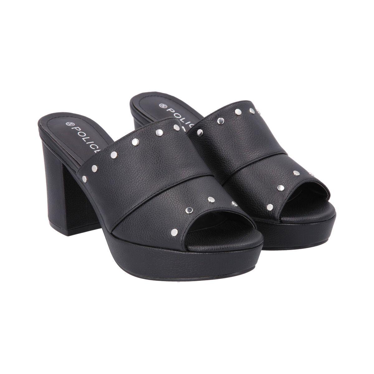 Sandalia Mujer Negro Sasha  Police-3