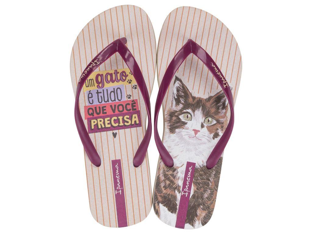 Sandalia Mujer Beige/Morado Love Pets Ipanema-0