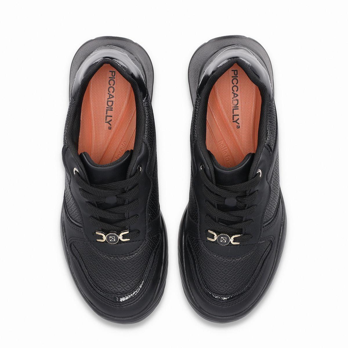 Zapatilla Mujer Negro Fascitis 75 Piccadilly-1