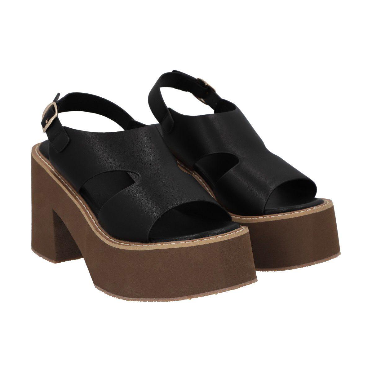 Sandalia Mujer Negro Coqui Police-4