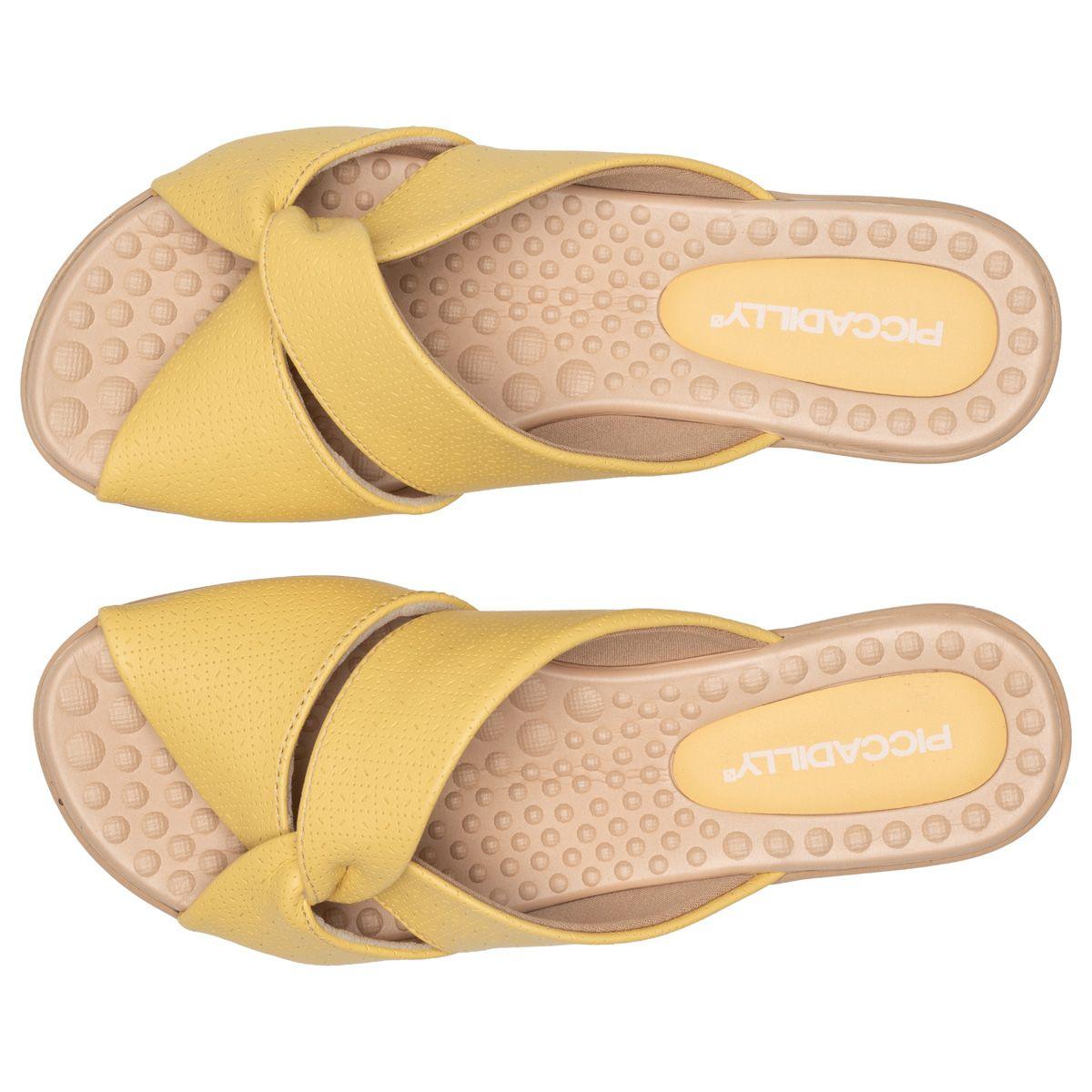 Sandalia Mujer Amarillo Camila Piccadilly-2