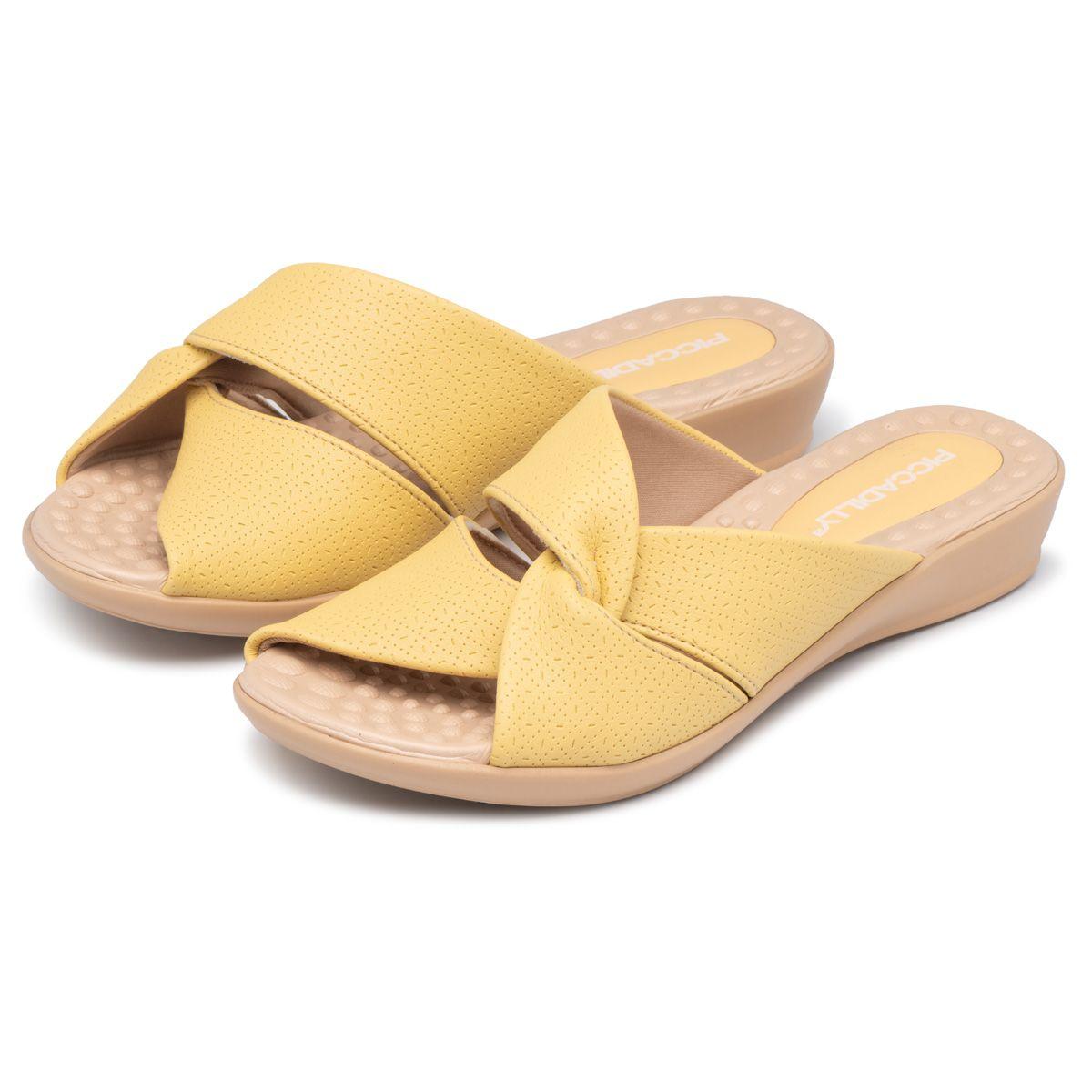 Sandalia Mujer Amarillo Camila Piccadilly-1
