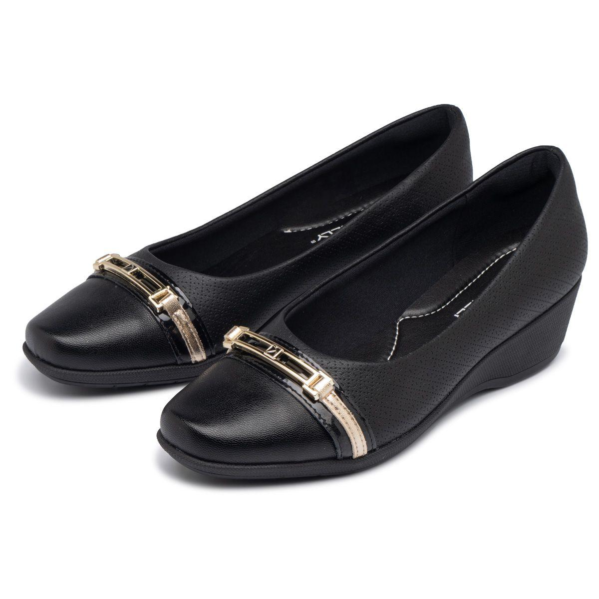 Zapato Mujer Negro/Dorado Ivone 49 Piccadilly-2