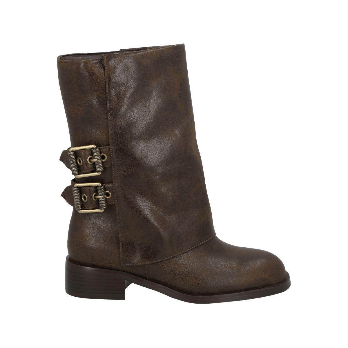 Bota Mujer Café Martina Police-0