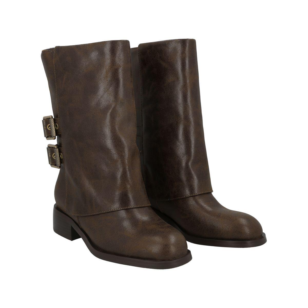 Bota Mujer Café Martina Police-1