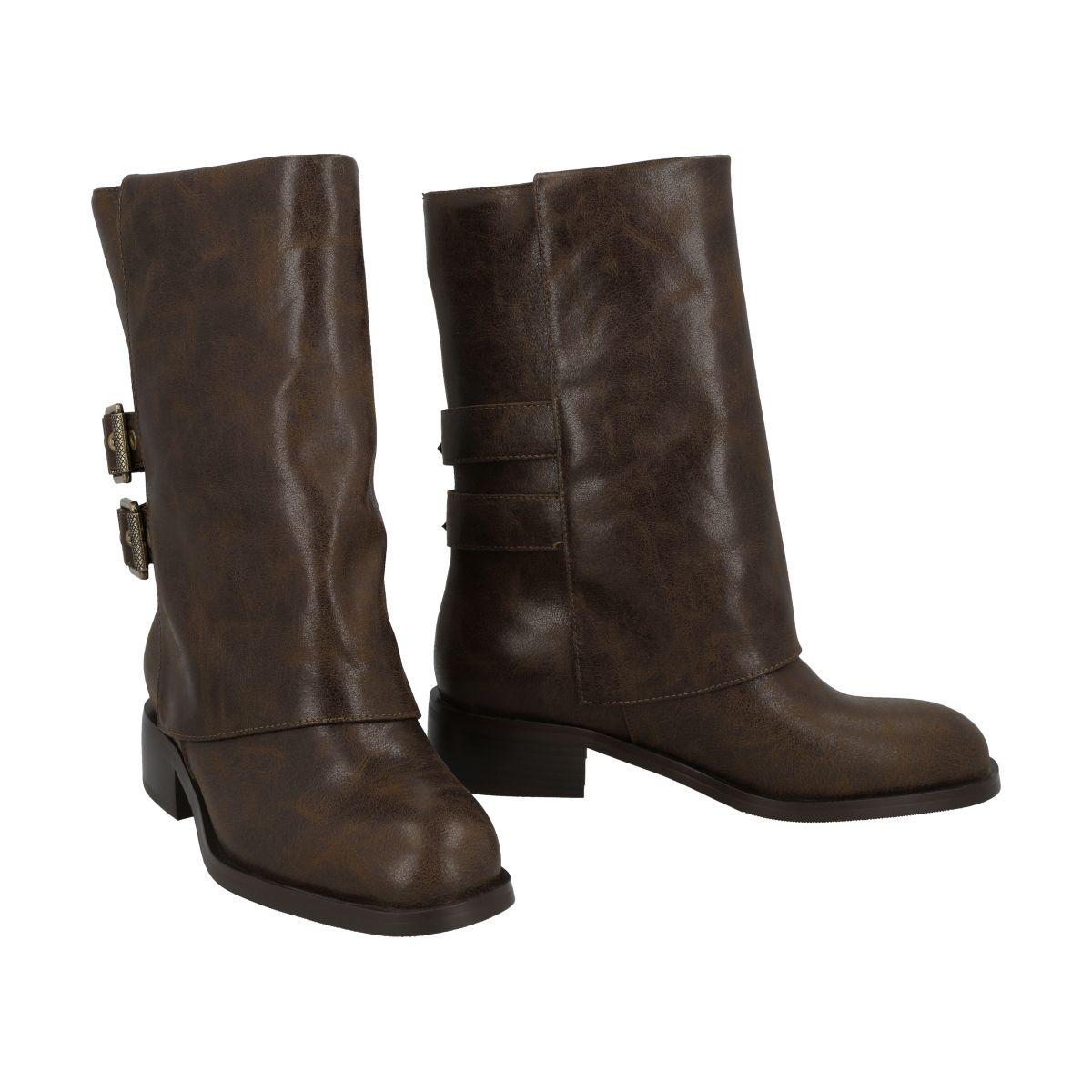 Bota Mujer Café Martina Police-2