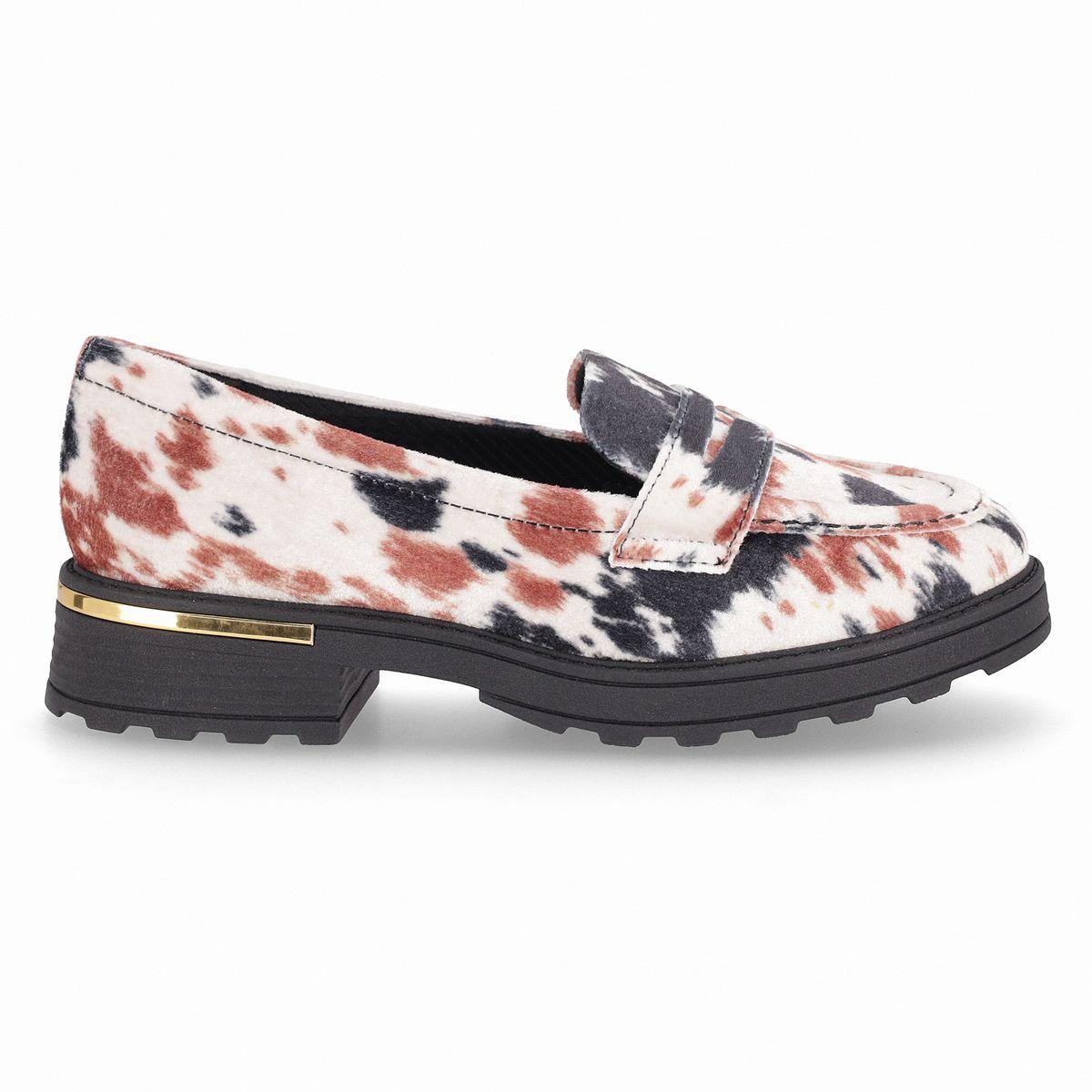 Mocasin Mujer Cow Print Gisa Piccadilly-0