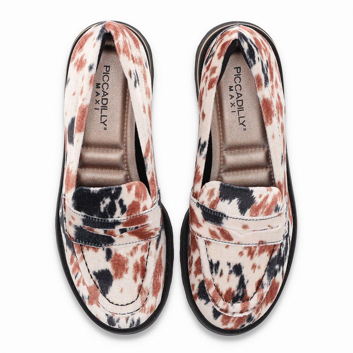 Mocasin Mujer Cow Print Gisa Piccadilly-4
