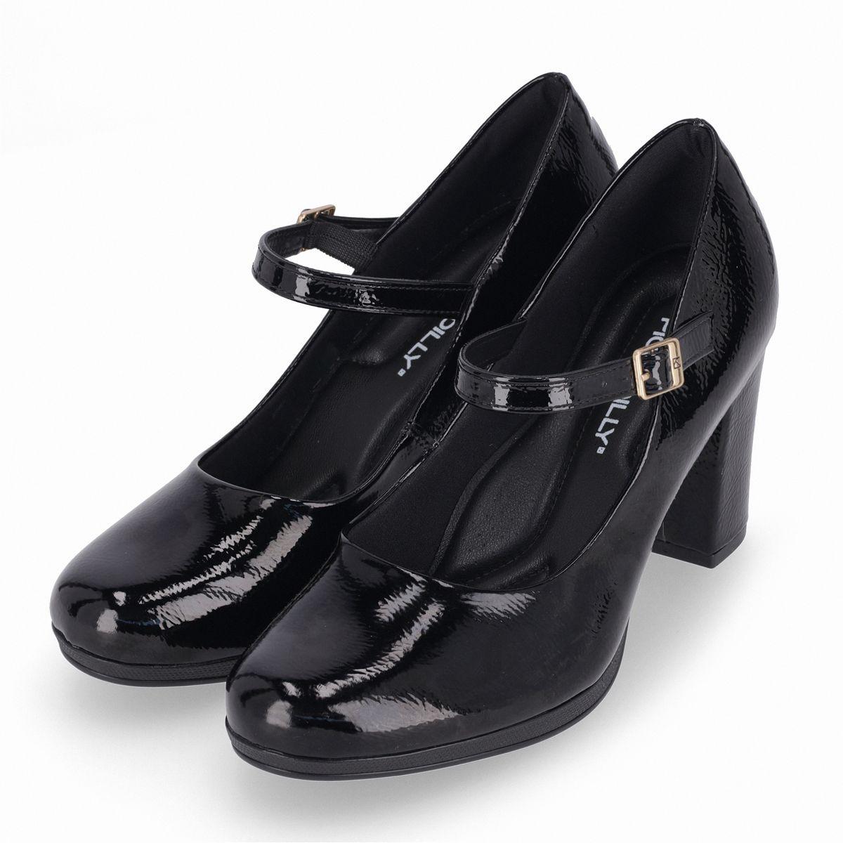 Zapato Mary Jane Mujer Negro/Charol Deise Piccadilly-2