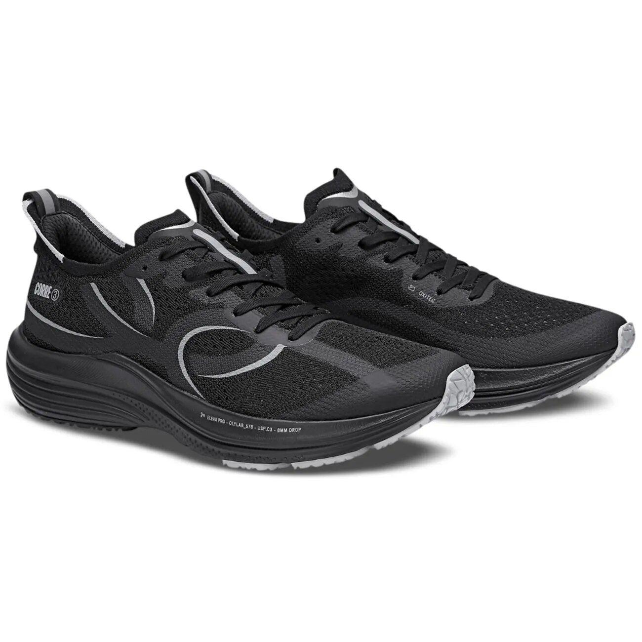 Zapatilla Running Hombre Corre 3 Negro-2