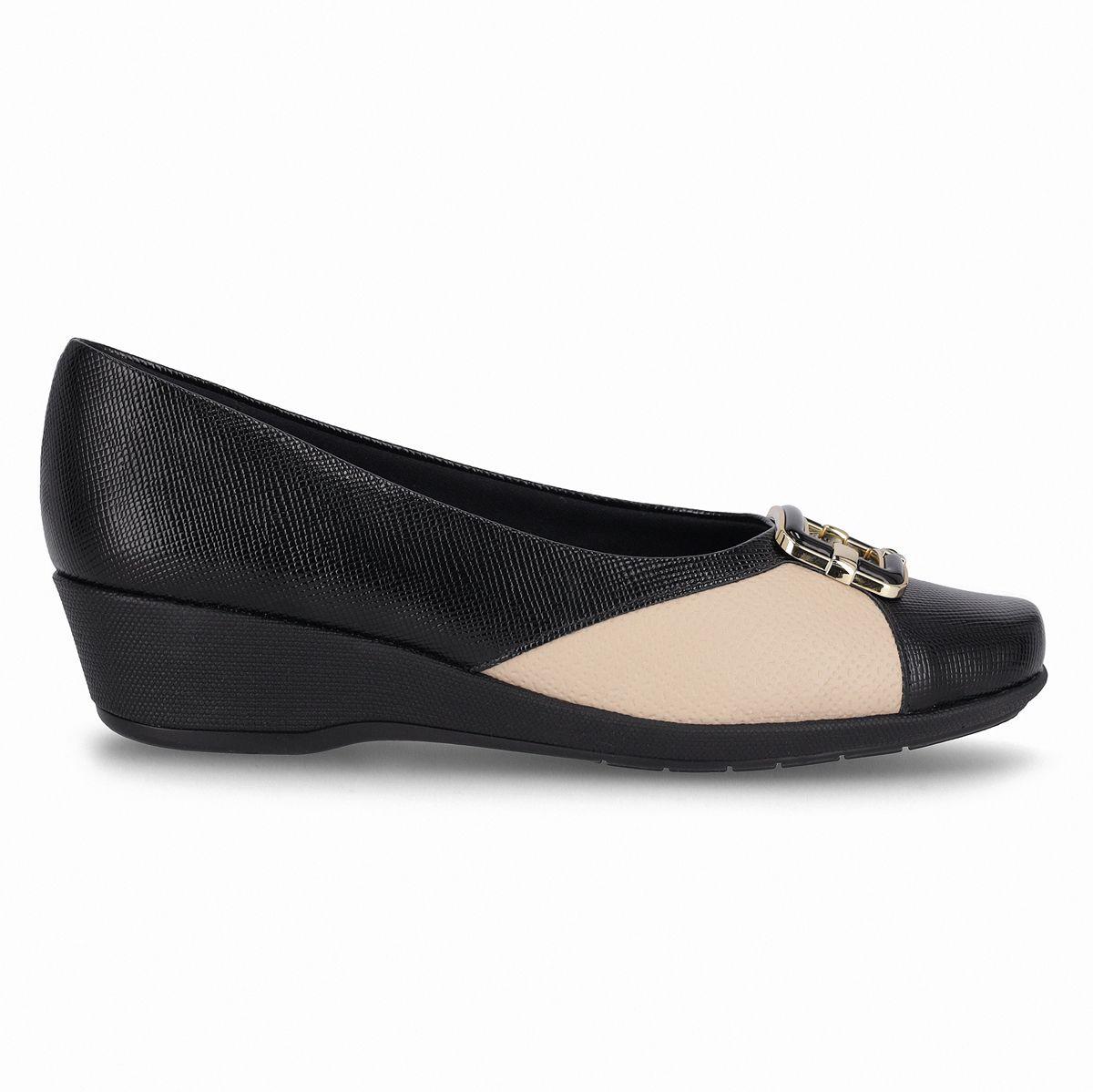 Zapato Mujer Negro/Beige Ivone 04 Piccadilly-0