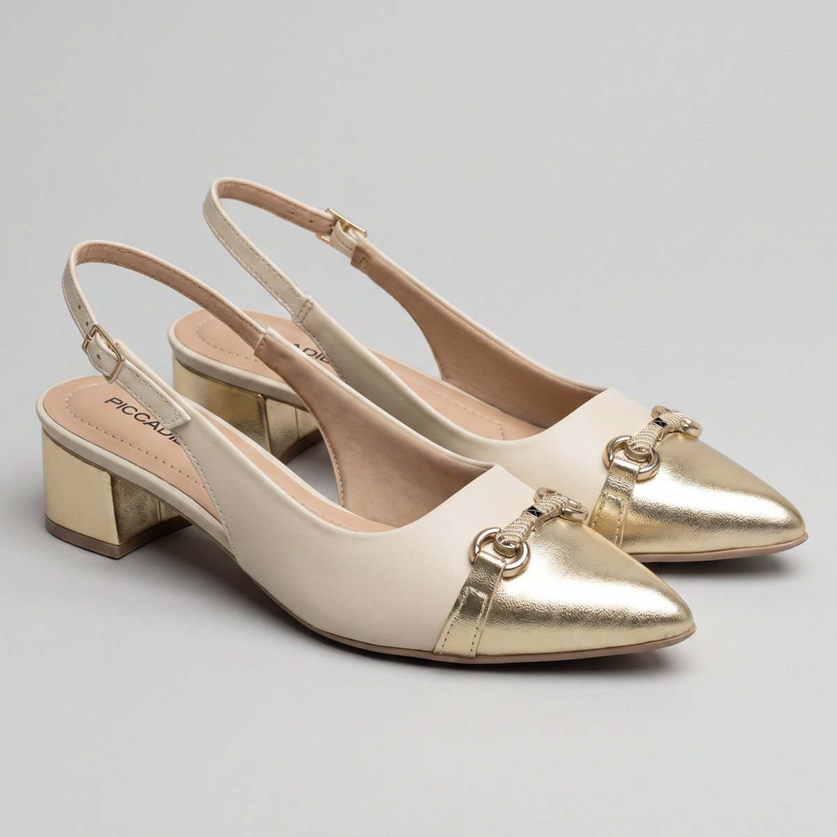 Zapato Mujer Crema/Dorado Taci 28 Piccadilly-2